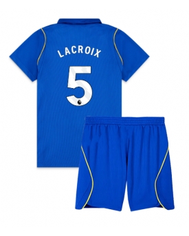 Billige Fotballdrakt Chelsea Maxence Lacroix #5 Replika Hjemmedraktsett Barn 2026-27 Kortermet (med bukser)